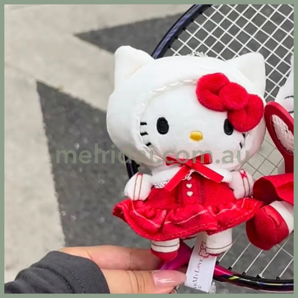 SANRIO x DearMyLove | Hello Kitty Mascot Holder Plush Keychain Bag Charm 12.5cm 11th Ver.