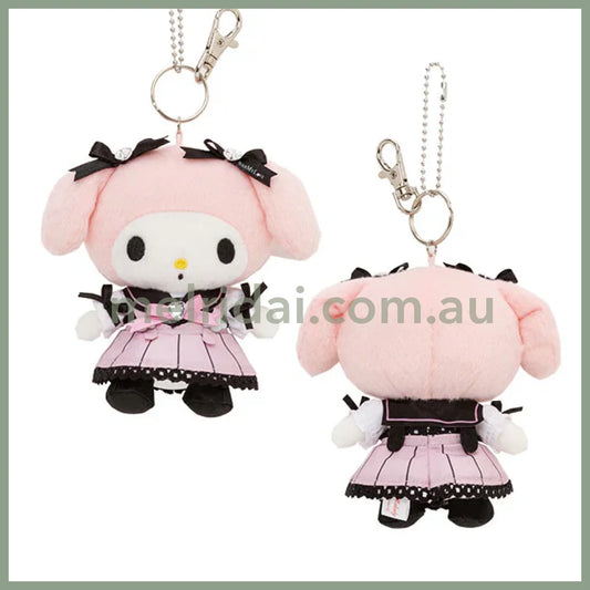 Sanrio X Dearmylove | My Melody Mascot Holder Plush Keychain 12Cm Approx. (Black)