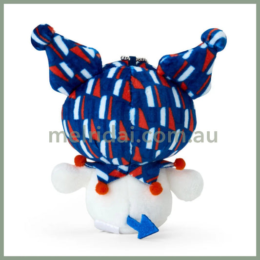 SANRIO x Elle | Kuromi Mascot Holder Bag Charm Plush Keychain 103×60×105mm