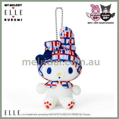 SANRIO x Elle | My Melody Mascot Holder Bag Charm Plush Keychain 103×60×105mm