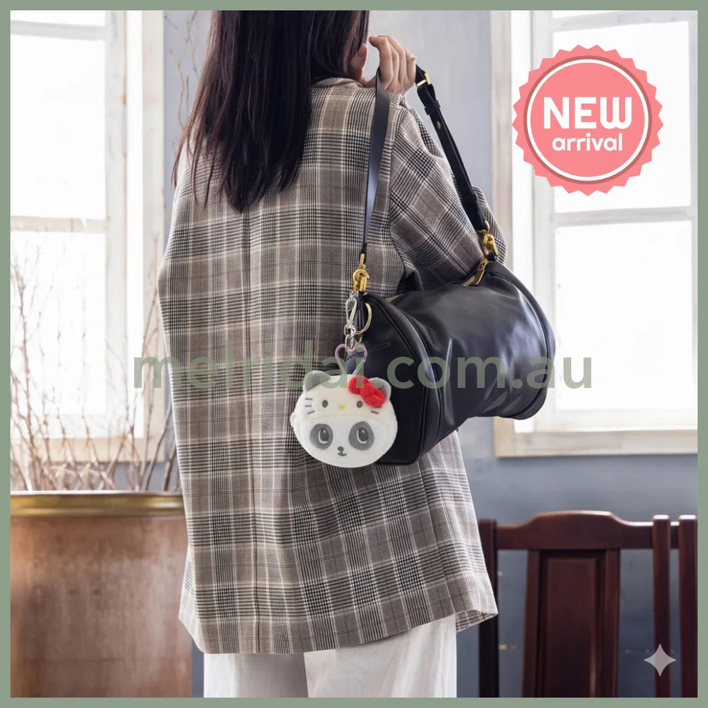 SANRIO x Marimo Craft Panshell | Hangyodon Face Mini Pouch with Carabiner 90x80x25mm