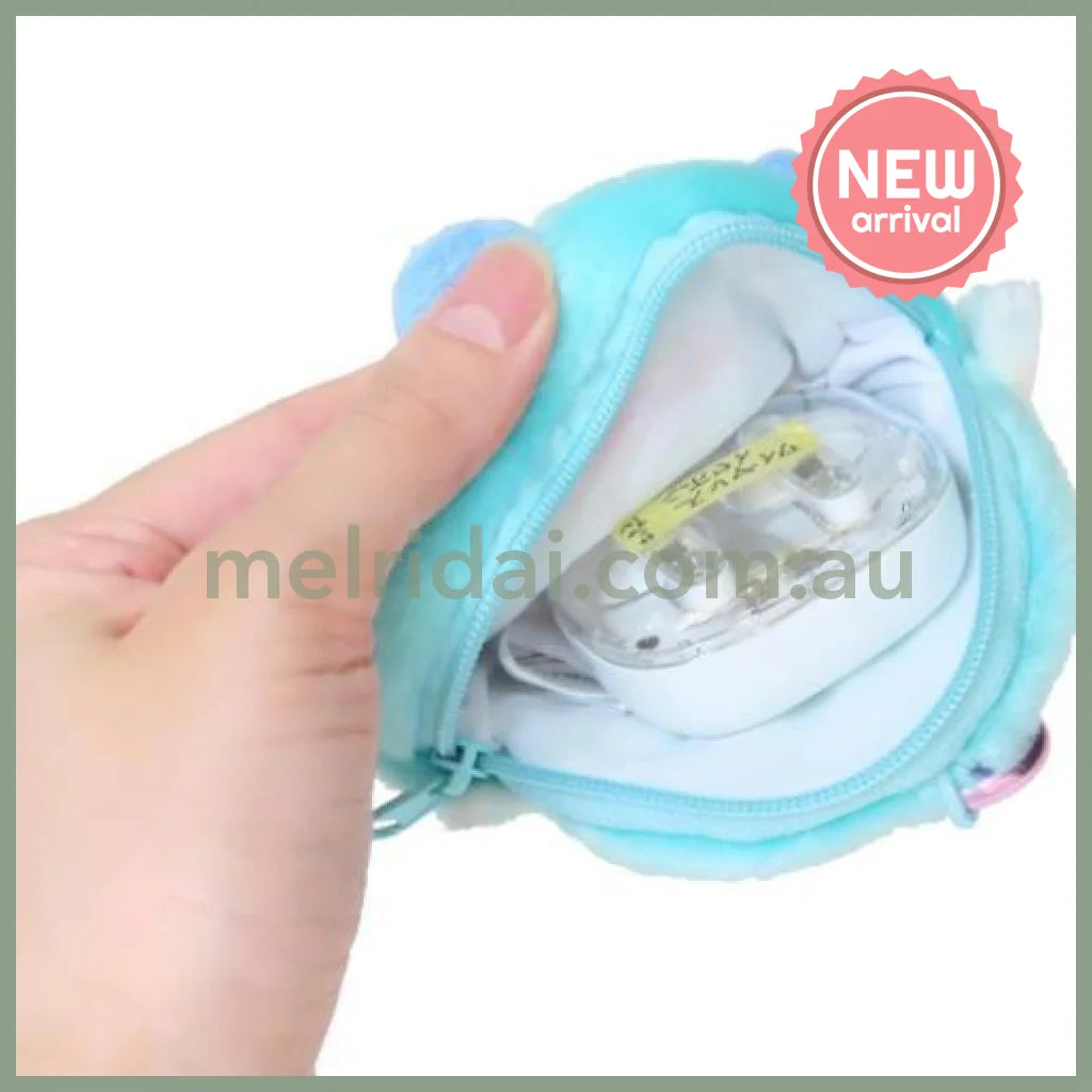 SANRIO x Marimo Craft Panshell | Hangyodon Face Mini Pouch with Carabiner 90x80x25mm