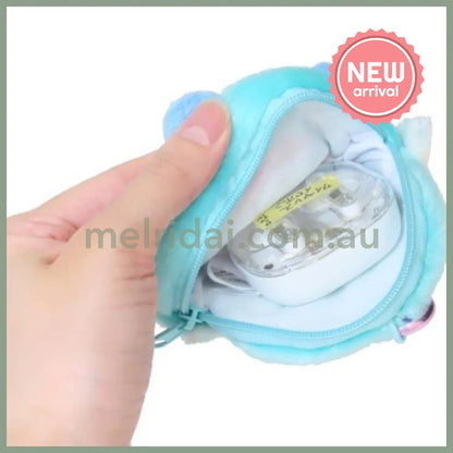 SANRIO x Marimo Craft Panshell | Hangyodon Face Mini Pouch with Carabiner 90x80x25mm