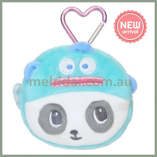 SANRIO x Marimo Craft Panshell | Hangyodon Face Mini Pouch with Carabiner 90x80x25mm