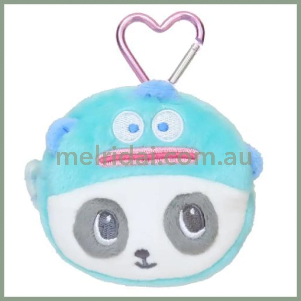 SANRIO x Marimo Craft Panshell | Hangyodon Face Mini Pouch with Carabiner 90x80x25mm