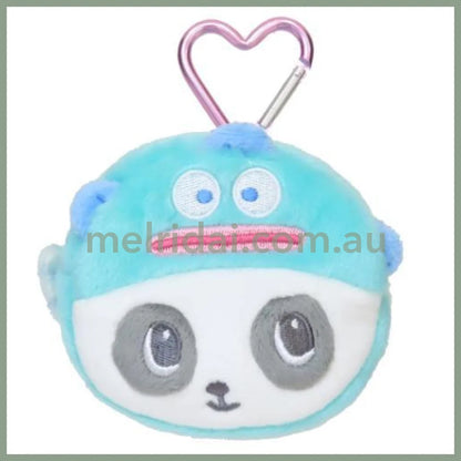 SANRIO x Marimo Craft Panshell | Hangyodon Face Mini Pouch with Carabiner 90x80x25mm