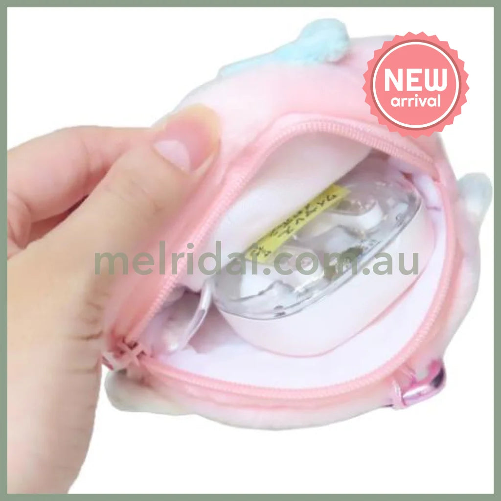 SANRIO x Marimo Craft Panshell | My Melody Face Mini Pouch with Carabiner 90x80x25mm