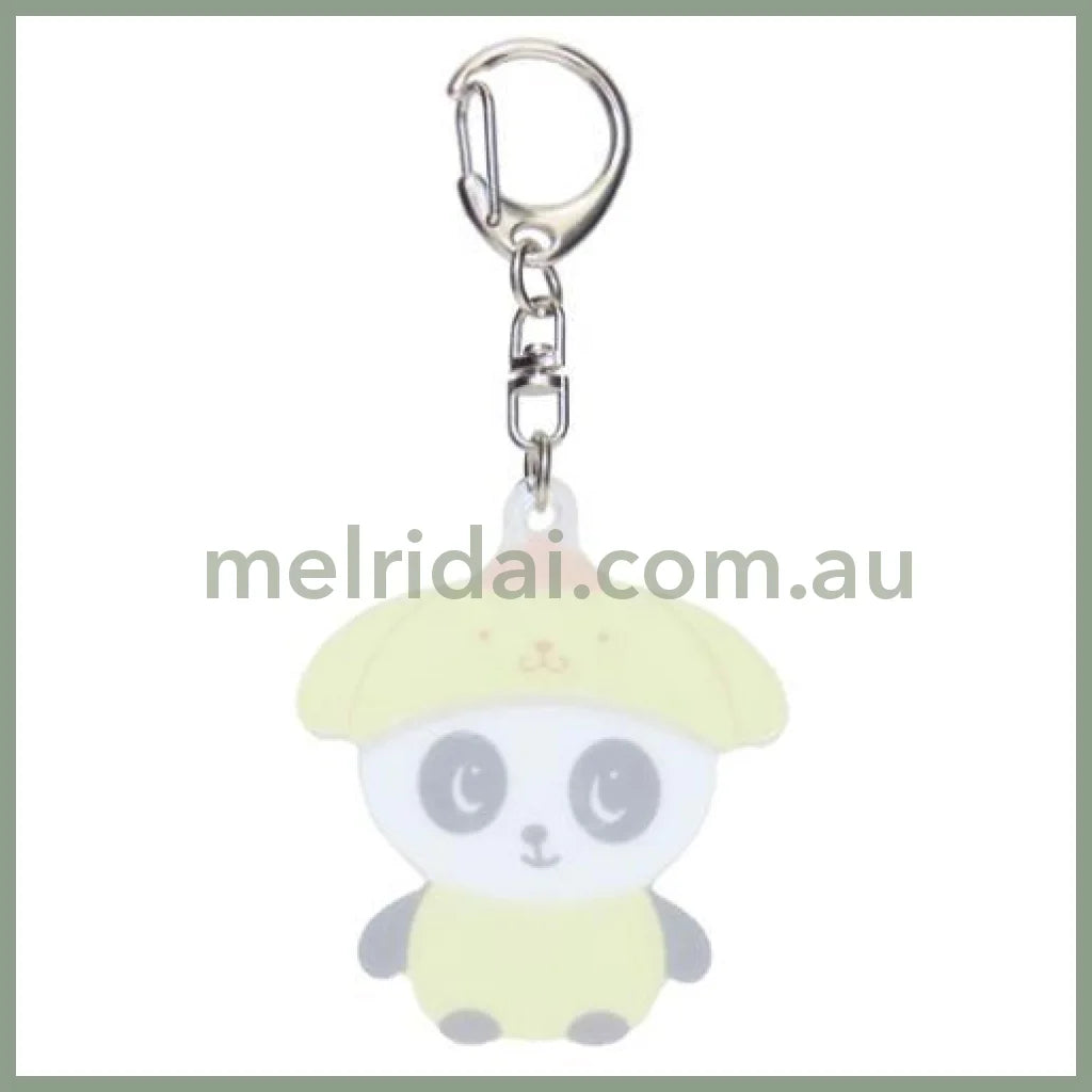 SANRIO x Marimo Craft Panshell | Pom Pom Purin Acrylic Keychain 57x155x7mm
