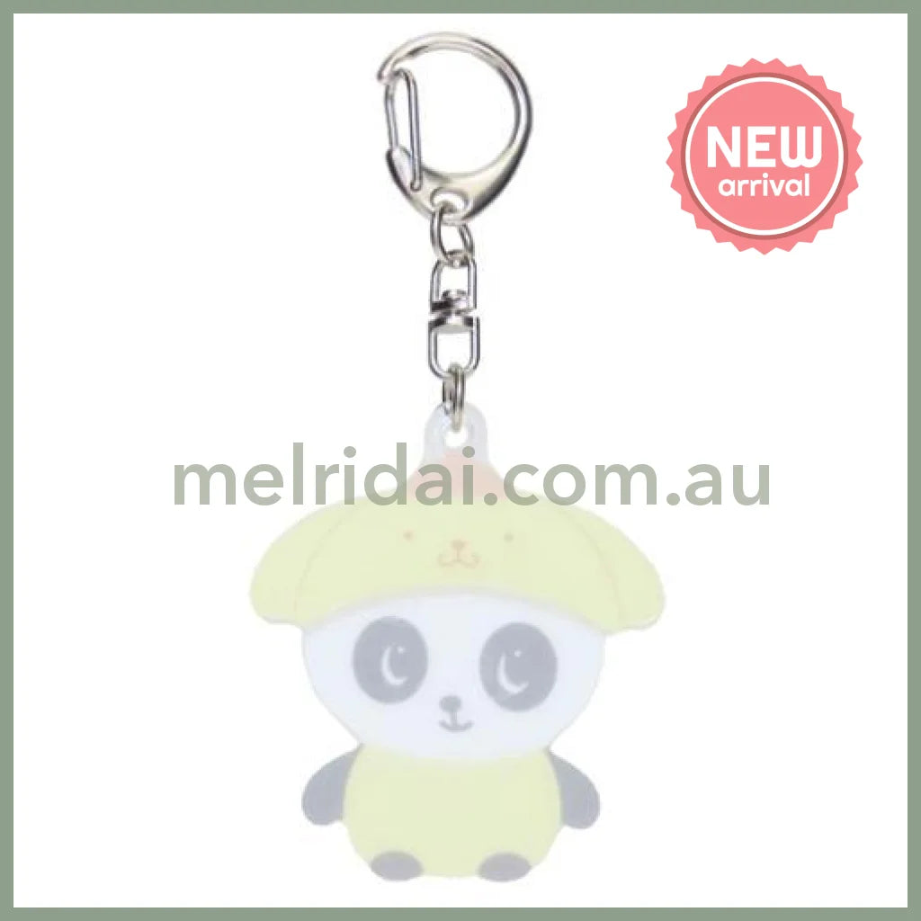 SANRIO x Marimo Craft Panshell | Pom Pom Purin Acrylic Keychain 57x155x7mm