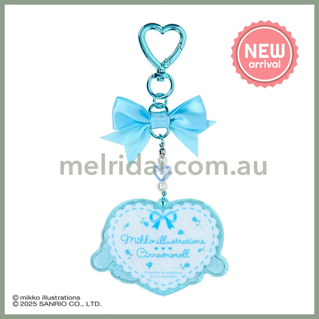 SANRIO x mikko illustrations | Cinnamoroll Acrylic Keychain 70×4×50mm
