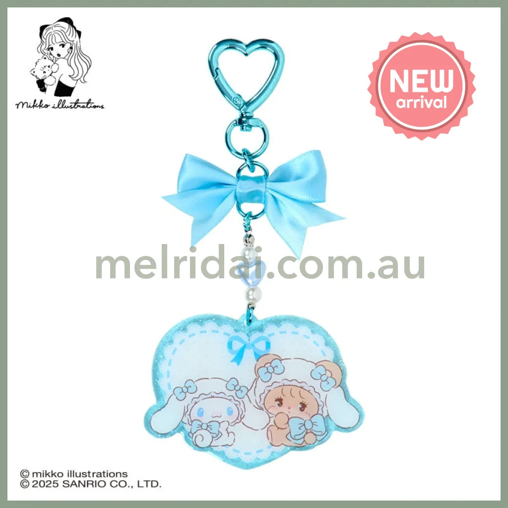 SANRIO x mikko illustrations | Cinnamoroll Acrylic Keychain 70×4×50mm