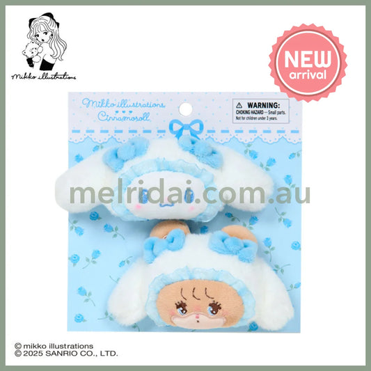SANRIO x mikko illustrations | Cinnamoroll Hair Clip Set 70×40×50mm