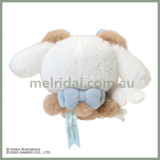 SANRIO x mikko illustrations | Cinnamoroll Mascot Holder Bag Charm Plush Keychain 180×40×130mm