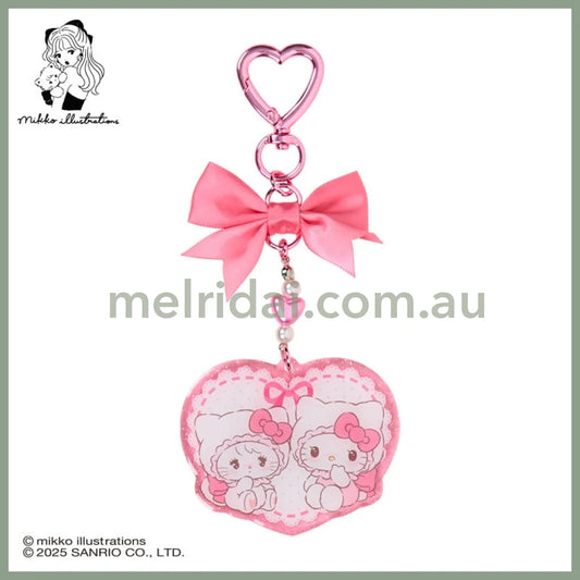 SANRIO x mikko illustrations | Hello Kitty Acrylic Keychain 70×4×50mm