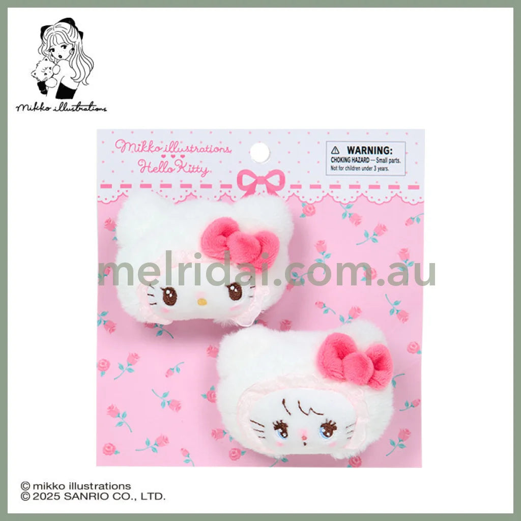 SANRIO x mikko illustrations | Hello Kitty Hair Clip Set 70×40×50mm
