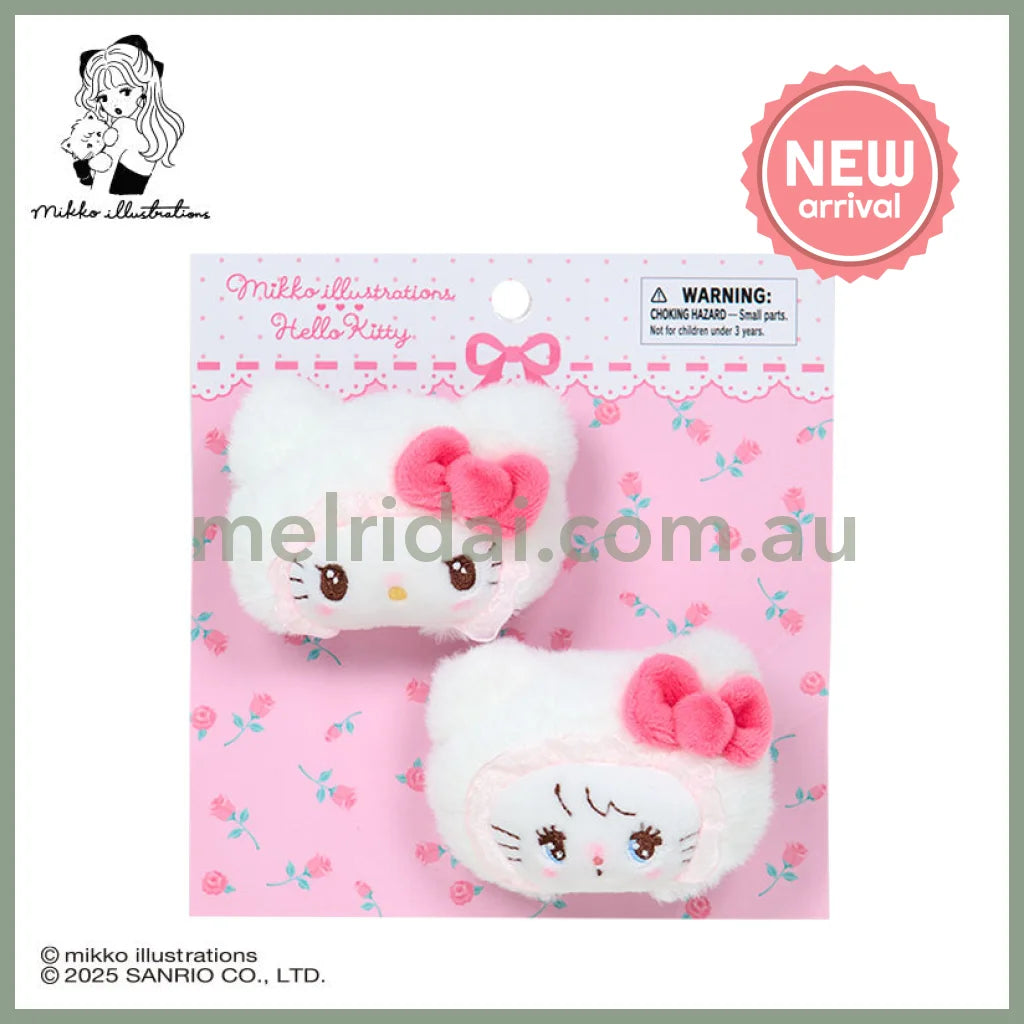 SANRIO x mikko illustrations | Hello Kitty Hair Clip Set 70×40×50mm