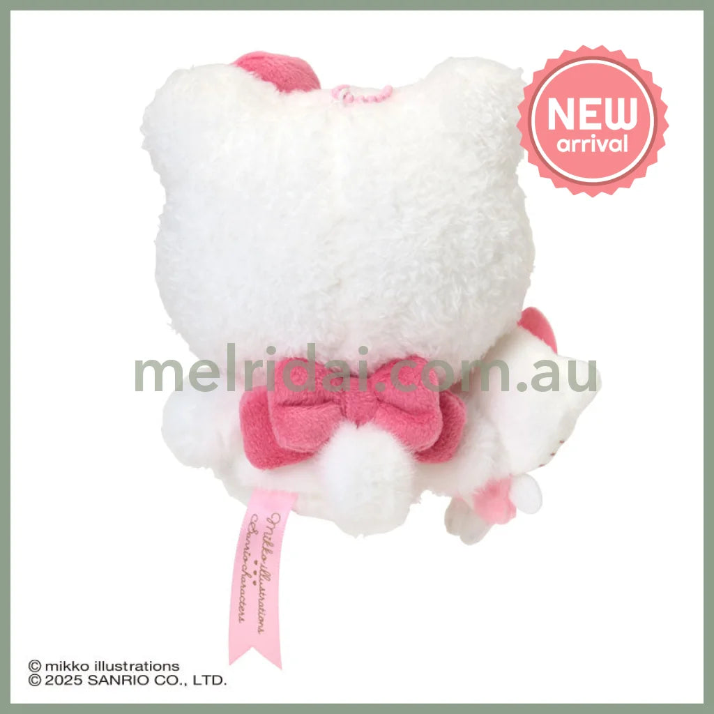 SANRIO x mikko illustrations | Hello Kitty Mascot Holder Bag Charm Plush Keychain 180×40×130mm