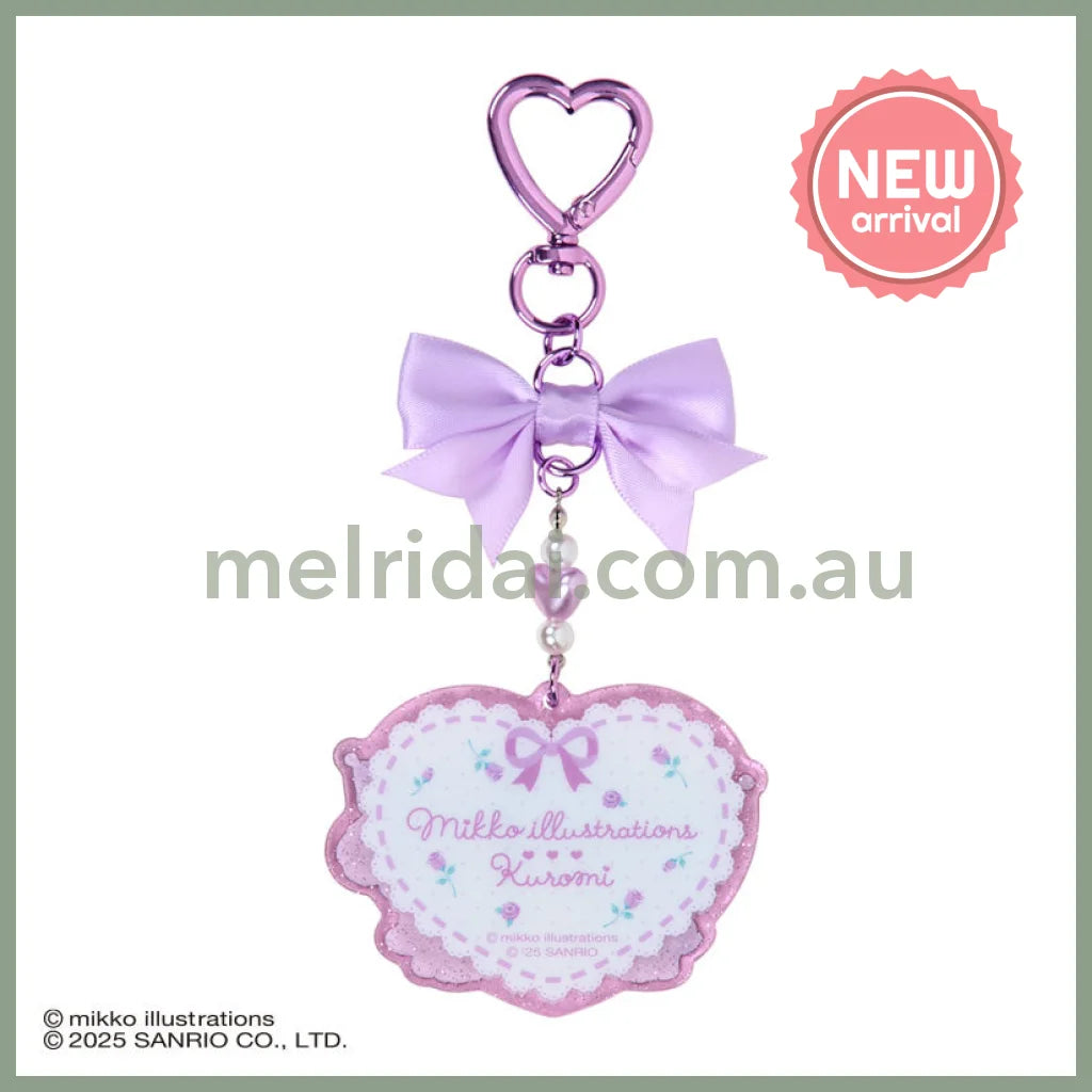 SANRIO x mikko illustrations | Kuromi Acrylic Keychain 70×4×50mm