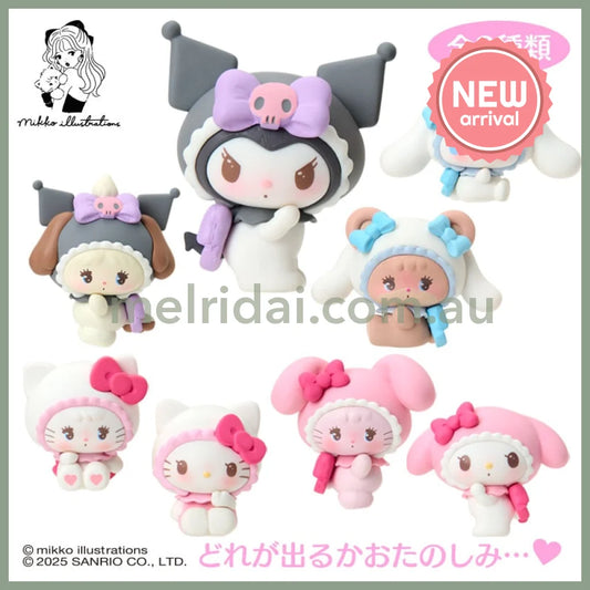 SANRIO x mikko illustrations | Secret Mascot Figure Blind Box 53×40×59mm (Order 8 for a complete box)