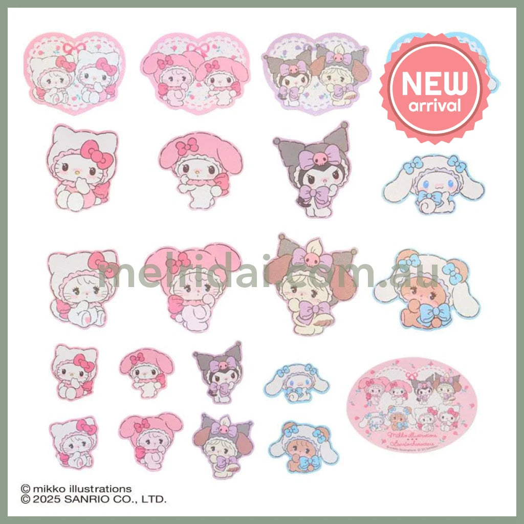 SANRIO x mikko illustrations | Sticker Set 120×5×120mm