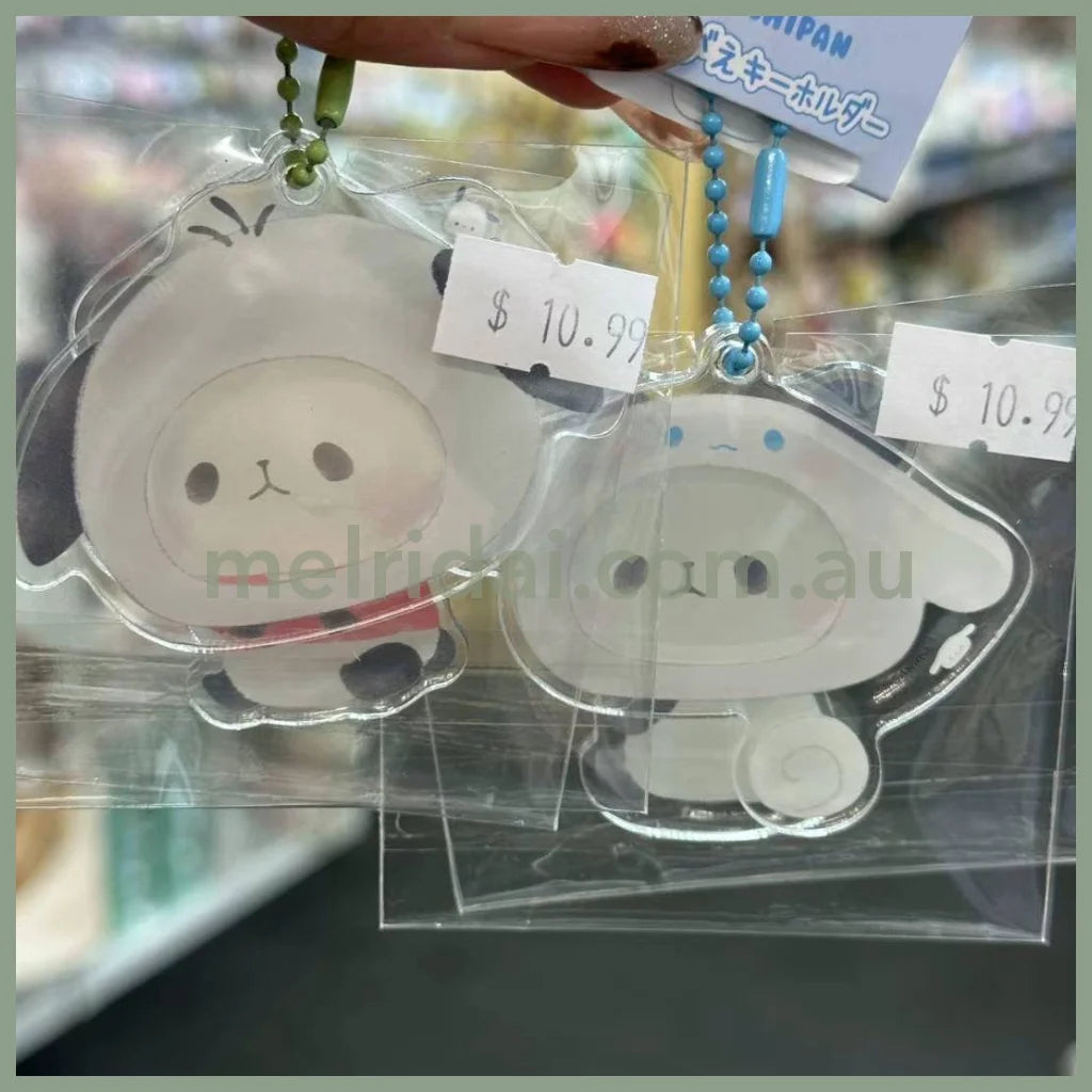 Sanrio X Mochipan | Acrylic Keychain Pochacco H120×W65×D3Mm