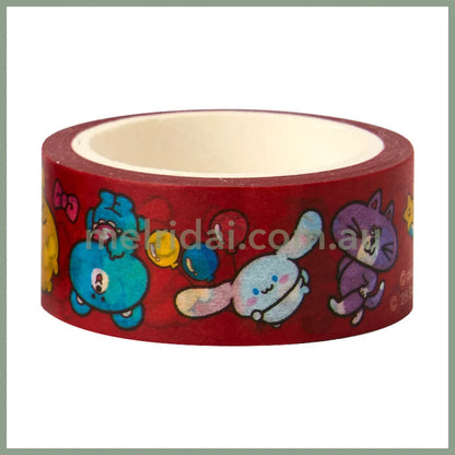 Sanrio x SWIMMER | Masking Tape & Case Set W9 x H8.5 x D17 cm (2nd Edition)