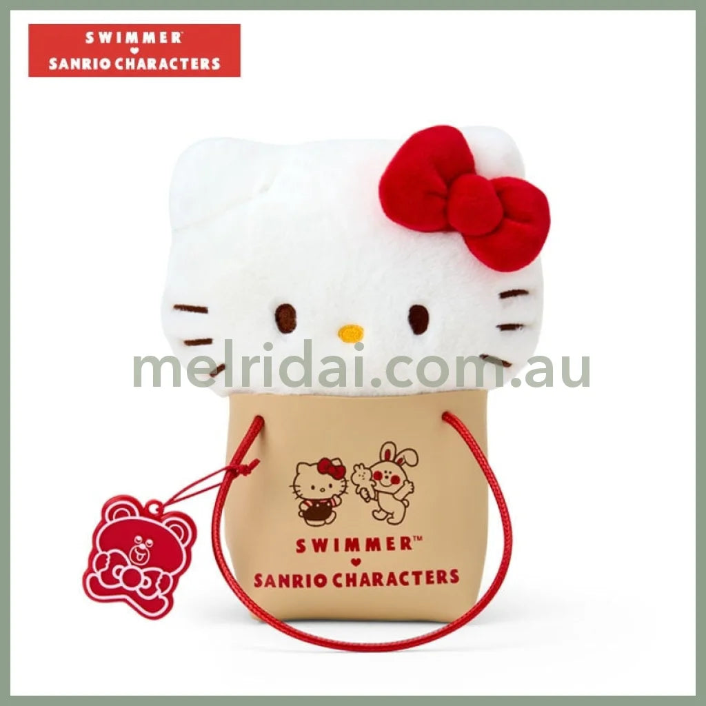 Sanrio x SWIMMER | Plush Toy Plush Doll with Bag (Hello Kitty)