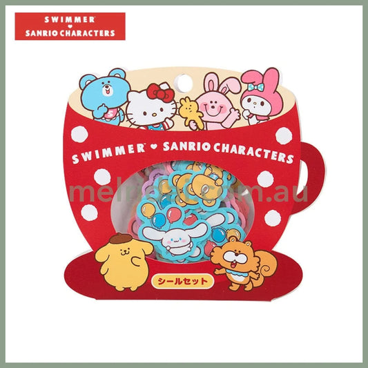 Sanrio x SWIMMER | Stickers Set 80 Stickers W11 x H10 x D0.3 cm
