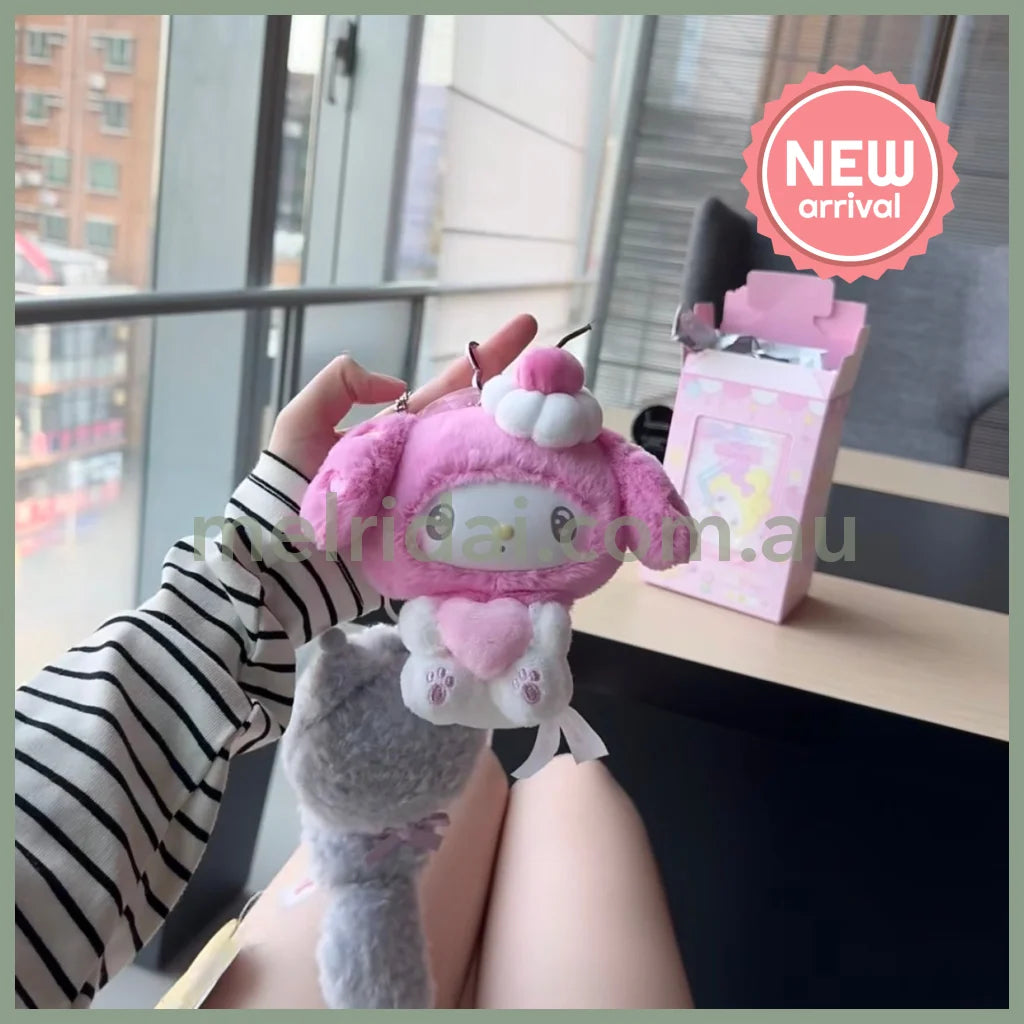 【Pre-Order】SANRIO x TOP TOY | My Melody 50th Anniversary Milk Candy Series Plush Keychain Blind Box