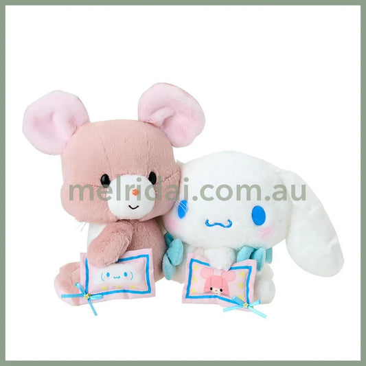SANRIO x Yoshitoku | Retro Plush Collection Toy Doll Set 30×13×22cm (Cinnamoroll)