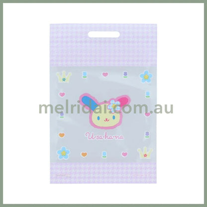 Sanrio | Y2K Gift Shopper Bag 5Pcs W100×H150×D1Mm (Usahana) 日本三丽鸥 复古风 自封袋/塑封袋（米花兔/花小兔）