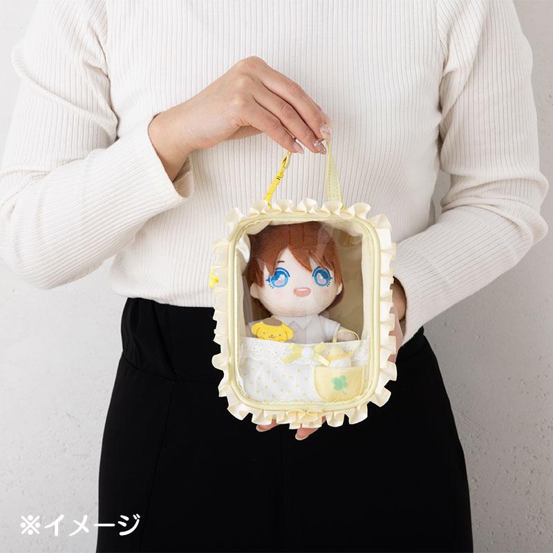 Sanrio | Plush Pouch 14×8.5×18Cm (Enjoy Idol Baby) 日本三丽鸥 透明娃包/收纳包/痛包/玩偶手办展示包/防尘/场景 手提/斜挎