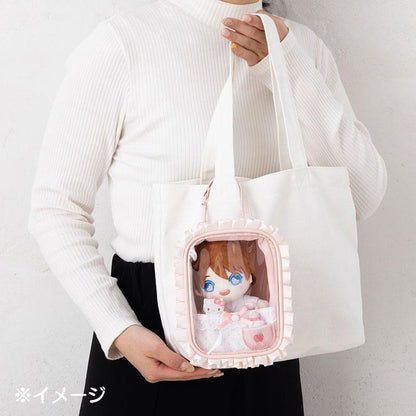 Sanrio | Plush Pouch 14×8.5×18Cm (Enjoy Idol Baby) 日本三丽鸥 透明娃包/收纳包/痛包/玩偶手办展示包/防尘/场景 手提/斜挎