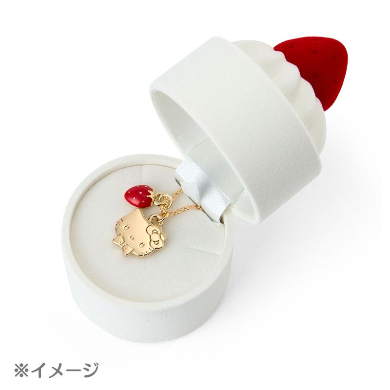 Sanrio | Hello Kitty Plush Toy W22×D10×H17Cm & Necklace 46Cm Gift Set (Shortcake)