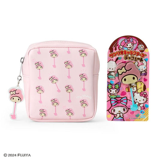 Sanrio × Fujiya | Chocolate Bar & Pouch 11.5×5×13Cm (My Melody)
