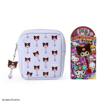 Sanrio × Fujiya | Chocolate Bar & Pouch 11.5×5×13Cm (Kuromi)