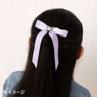 SANRIO | Kids Ribbon Hair Rubber Hair Tie 16.1 x 10.4 x 1.5cm (Kuromi)