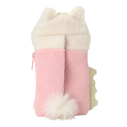 SANRIO | Pomeranian Fluffy Card Holder & Tissue Pouch Keychain 9.2×6.6cm (Always Together My Pet)