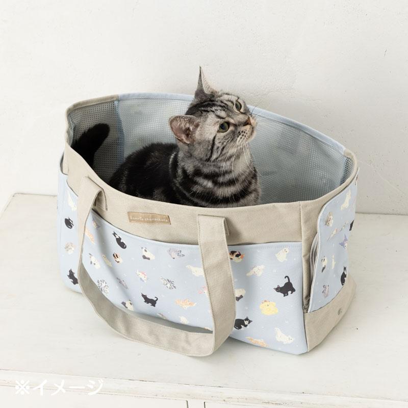 SANRIO | Cat Carrier Bag Travel - Friendly Tote Bag 44 x 18 x 28cm (Always Together My Pet)