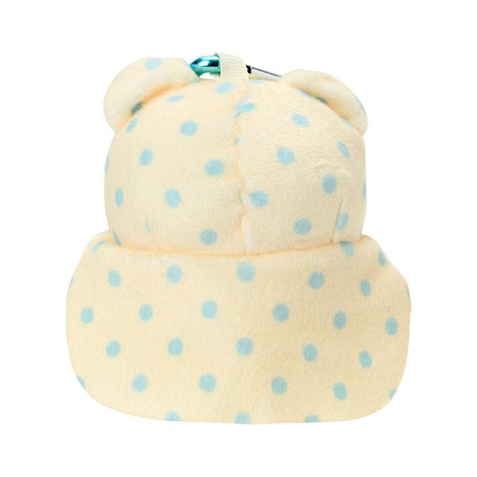 SANRIO | Marumofubiyori Plush Mini Mascot Holder with Heart Carabiner Bag Charm 6×4×10cm