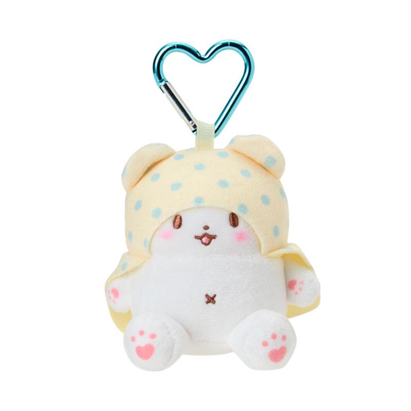 SANRIO | Marumofubiyori Plush Mini Mascot Holder with Heart Carabiner Bag Charm 6×4×10cm