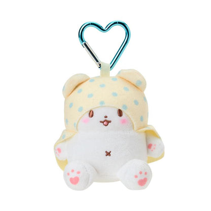 SANRIO | Marumofubiyori Plush Mini Mascot Holder with Heart Carabiner Bag Charm 6×4×10cm