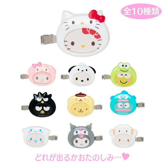 SANRIO | Secret Custom Hair Clip Blind Box 4.5-5×0.5×3.6-4.4cm (Enjoy Idol)