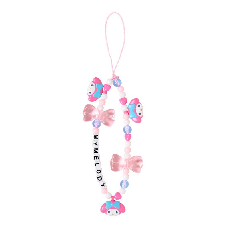 SANRIO | My Melody Bead Strap with Mascot Phone Strap 50×8×160mm (Ribbon)