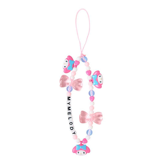 SANRIO | My Melody Bead Strap with Mascot Phone Strap 50×8×160mm (Ribbon)
