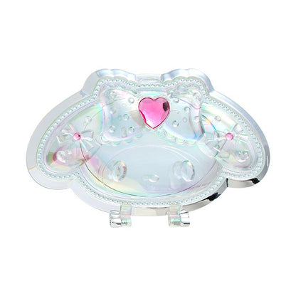 SANRIO | My Melody Folding Stand Mirror 120×15×75mm (Face Aurora Hologram Sliver)