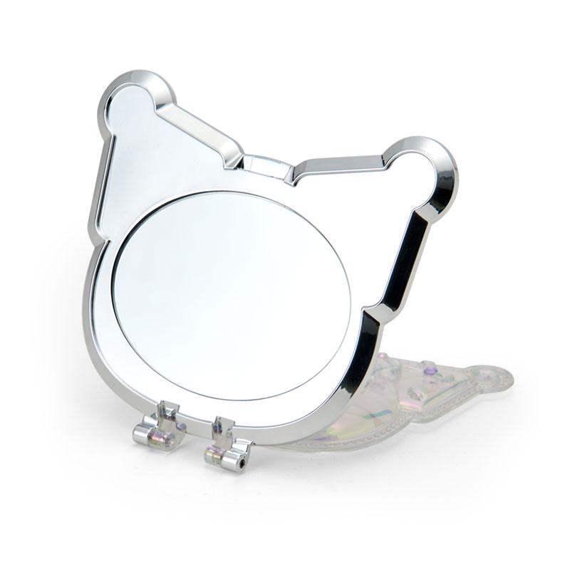 SANRIO | Kuromi Folding Stand Mirror 120×15×75mm (Face Aurora Hologram Sliver)