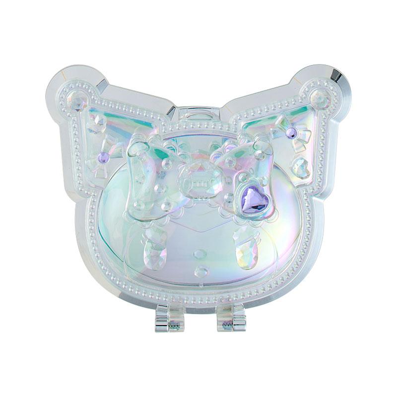 SANRIO | Kuromi Folding Stand Mirror 120×15×75mm (Face Aurora Hologram Sliver)