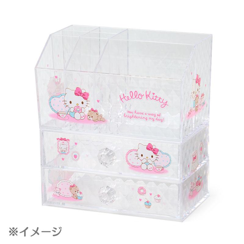 SANRIO | Hello Kitty Cosmetic Desk Organizer 170×93×100mm (Relaxing)