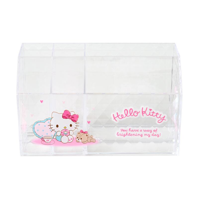 SANRIO | Hello Kitty Cosmetic Desk Organizer 170×93×100mm (Relaxing)